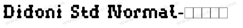 Didoni Std Normal字体转换